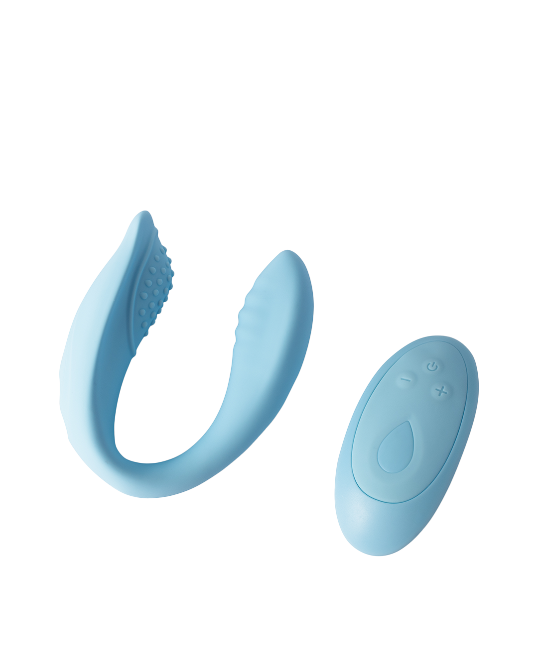 ויברטור זוגי סקיי בעיצוב אלגנטי וחדשני, בצבע תכלת עדין